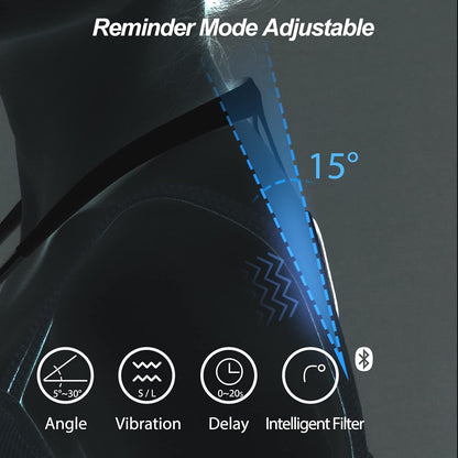 hipee P1 Smart Posture Trainer & Corrector, Control with App, Check Posture in Real Time, Strapless, Boost Health & Temperament